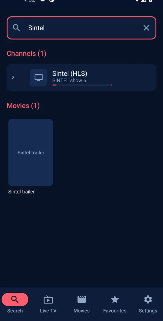 Search on a phone
